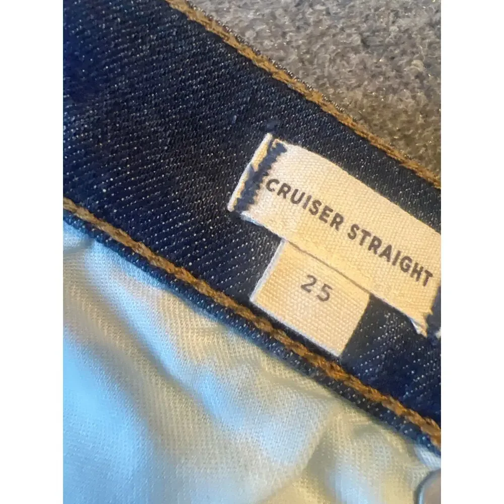 Madewell Cruiser Straight Crop Jeans Two-Tone Denim Size 25 NWOT - Picture 6 of 11